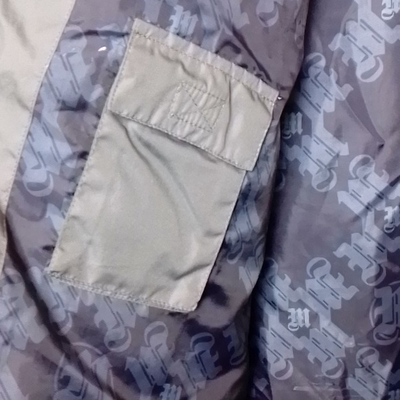 Makaveli branded Tupac long puffer coat XL gray - Picture 10 of 16